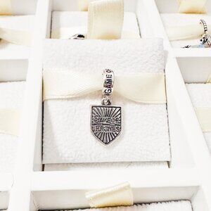 925 Sterling Silver Game Of Thrones Shield Dangle Charm Fits Charm Bracelets